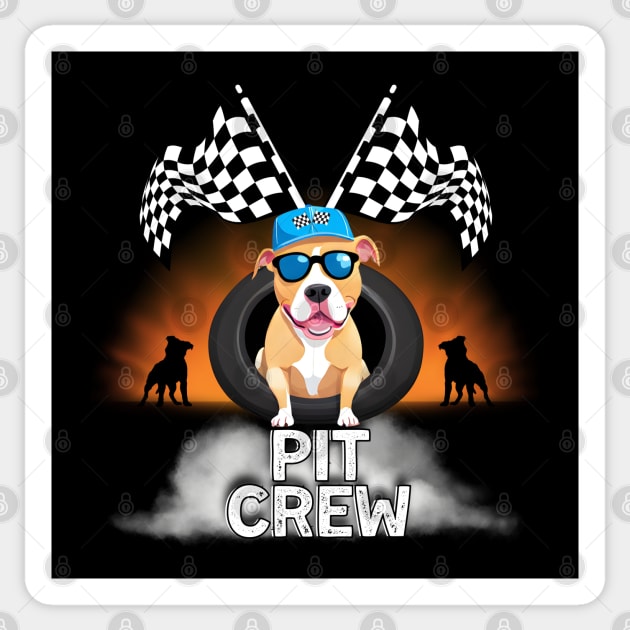 Pit Crew Sticker by Kenny The Bartender's Tee Emporium